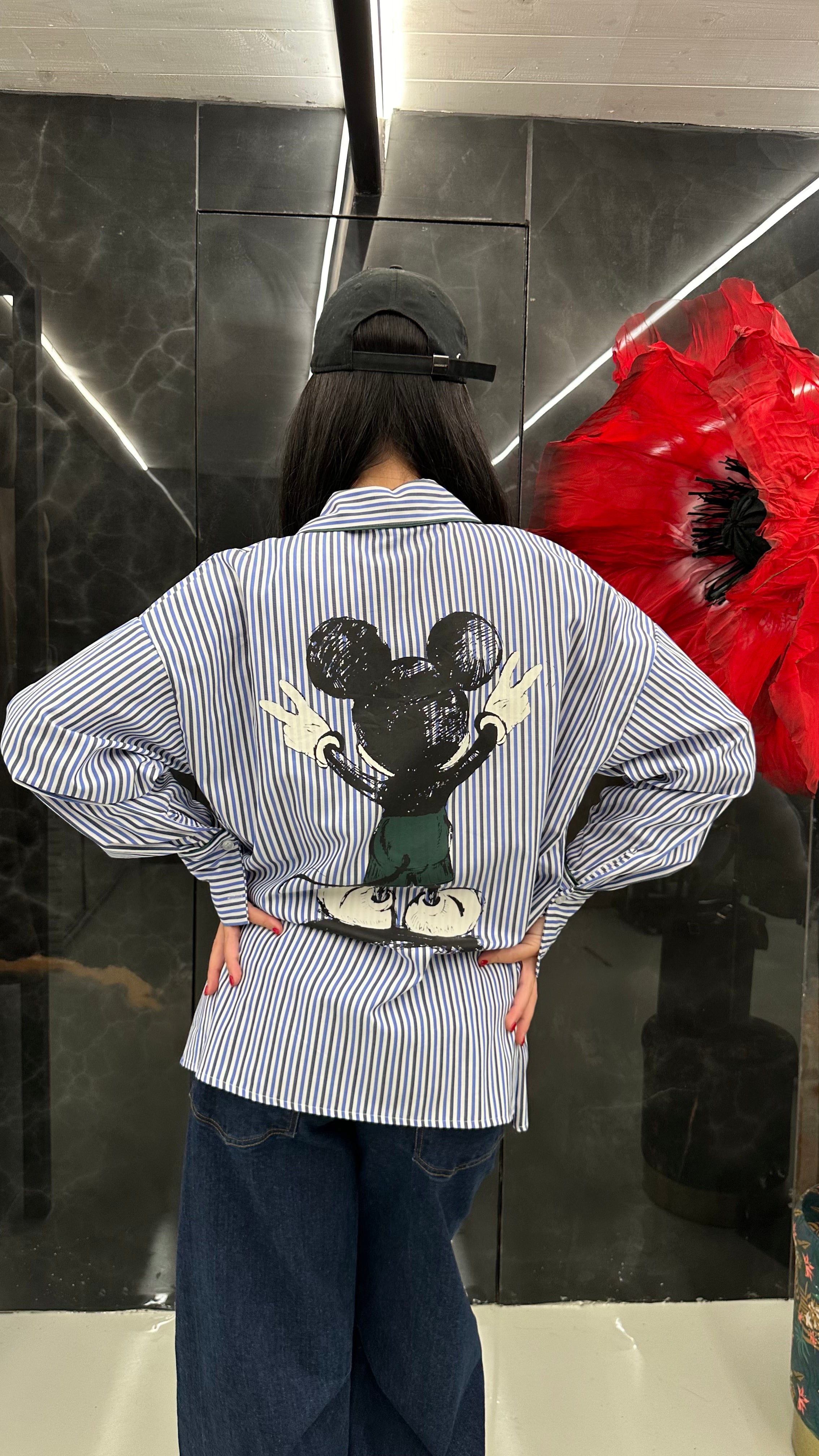 Camicia Mickey Mouse Blu